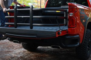 Chevrolet Silverado 1500 Bed Extender - AMP Research - Bedxtender HD Max - Black - `20-`23 Chevrolet Silverado 1500 Bed Extender - AMP Research - Bedxtender HD Max - Black - `20-`23